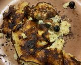 A picture of step 3 of 2+ ingredient banana pancakes.
