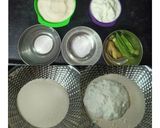A picture of step 1 of Tiranga Dhokla.