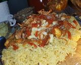A picture of step 16 of Koshari Arabic dish 😋.