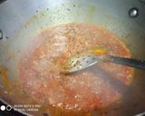 A picture of step 7 of Jeera Rice with Rajma.