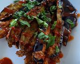 A picture of step 6 of Fried aubergine.