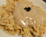 Foto del paso 6 de la receta: Fideos caseros con salsa blanca 😋