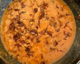 A picture of step 2 of Spicy Fava Beans with burger bun.