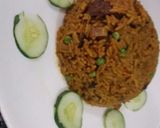 A picture of step 5 of Jallof rice.