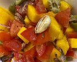 Hình bước làm 3 của món Salad 🥗: Bơ nướng - salad xoài 🥭