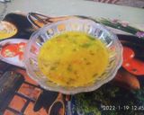 A picture of step 14 of Dal Palak.