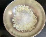 A picture of step 2 of Chhena Poda.