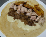 Foto del paso 11 de la receta: Wrap🥬de berenjena🍆bbq, cerdo🍖y salsa🧆mayo mostaza🌮🌯🥙