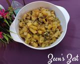 A picture of step 4 of Aloo Methi.