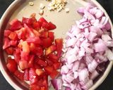 A picture of step 1 of Paneer Bhurji.