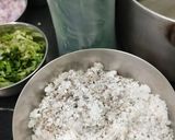 A picture of step 1 of Lemon, coconut, imli, curd Rice.