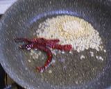 A picture of step 3 of Beans poriyal.