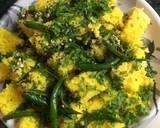 Ahemdabadi Nylon khaman रेसिपी चरण 6 फोटो