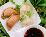 A picture of step 9 of Steamed Vegetarian Dumplings.