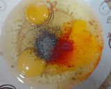 A picture of step 1 of Singaporean rice noodles.