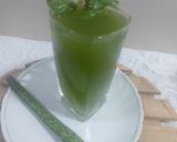A picture of step 3 of Alovera mint lemonade.