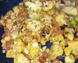 A picture of step 6 of Masala cabbage.