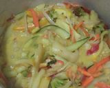 Foto del paso 7 de la receta: Plato de vegetales salteados cremosos con pasta🥦🌶️🧅🥕🍝