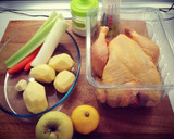 Foto del paso 1 de la receta: Pollo asado a la huertana