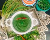 A picture of step 3 of Spicy Green Garli coriander chutney (Teekhi chutney).