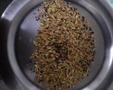 A picture of step 1 of Panch phoran Masoordal.