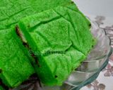 Foto langkah ke 9 dari resep Cake Keramik Pandan Cokelat Keju.