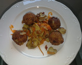Foto del paso 3 de la receta: Albóndigas de seitán, champis y soja