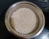 A picture of step 1 of Soru Chakli Rice Crepe/Makar Sankranti recipe.