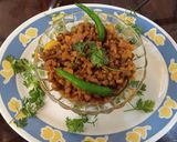 A picture of step 1 of Green moong ki sabji.