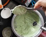 A picture of step 2 of Palak Dhokla.