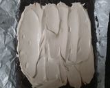 A picture of step 5 of Dark chocolate swissroll.