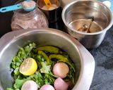 A picture of step 1 of Coriander onions chutney.