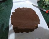 A picture of step 4 of Chocolate Coconut Swiss Roll.