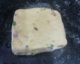 A picture of step 2 of Tadka Daal Parantha (left over daal).