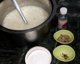 A picture of step 1 of Kachha Gulla Posset Fusion Bengali Dish.