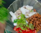 A picture of step 2 of ⭐ Diet Water Chestnut– Black Chickpea Bhel.