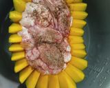 Hình bước làm 3 của món Óc heo hấp bí đỏ