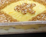 A picture of step 4 of Biscuits custard pudding.