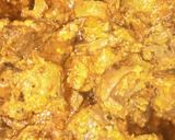 A picture of step 2 of Mutton kaleji.