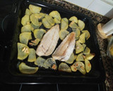 Foto del paso 7 de la receta: Merluza al horno con patatas