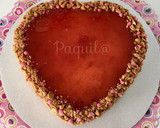 Foto del paso 7 de la receta Tarta de queso con confitura de fresa 🍓 y galleta integral de avena