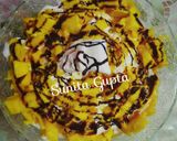 A picture of step 6 of #Ramadan#Ice-cream mango pudding.