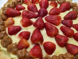 Tarta de frutilla con crema pastelera 🍓