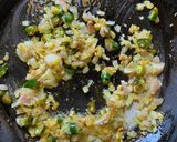 A picture of step 1 of Bhaat’r Chop.