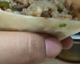 A picture of step 2 of Qeema samosa.