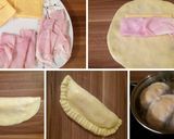 Foto del paso 2 de la receta: Pastelitos de harina con jamón y queso cheddar