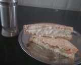 A picture of step 3 of Veg sandwich.