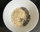 A picture of step 1 of Breakfast Bowl With Oats, Nuts, fruits & Chia Seeds.