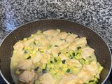 Pollo con calabacín