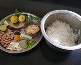 A picture of step 1 of Lemon Rice.